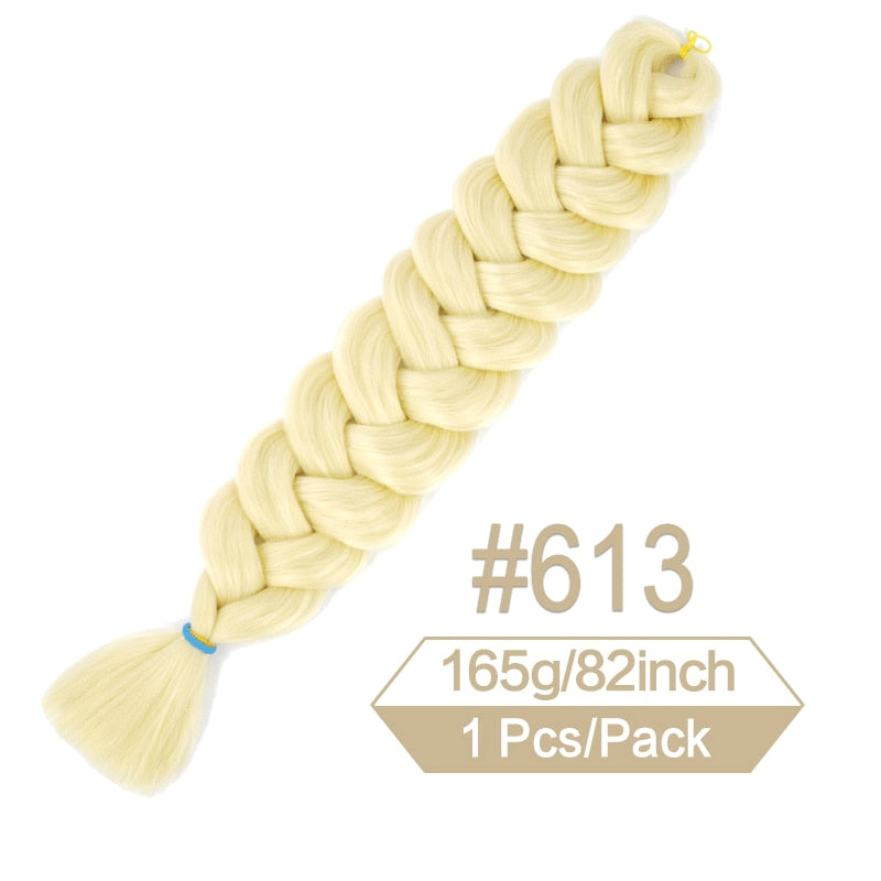 Synthetic Crochet Hair Pre Stretched Jumbo Braiding