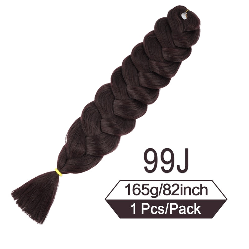 Synthetic Crochet Hair Pre Stretched Jumbo Braiding