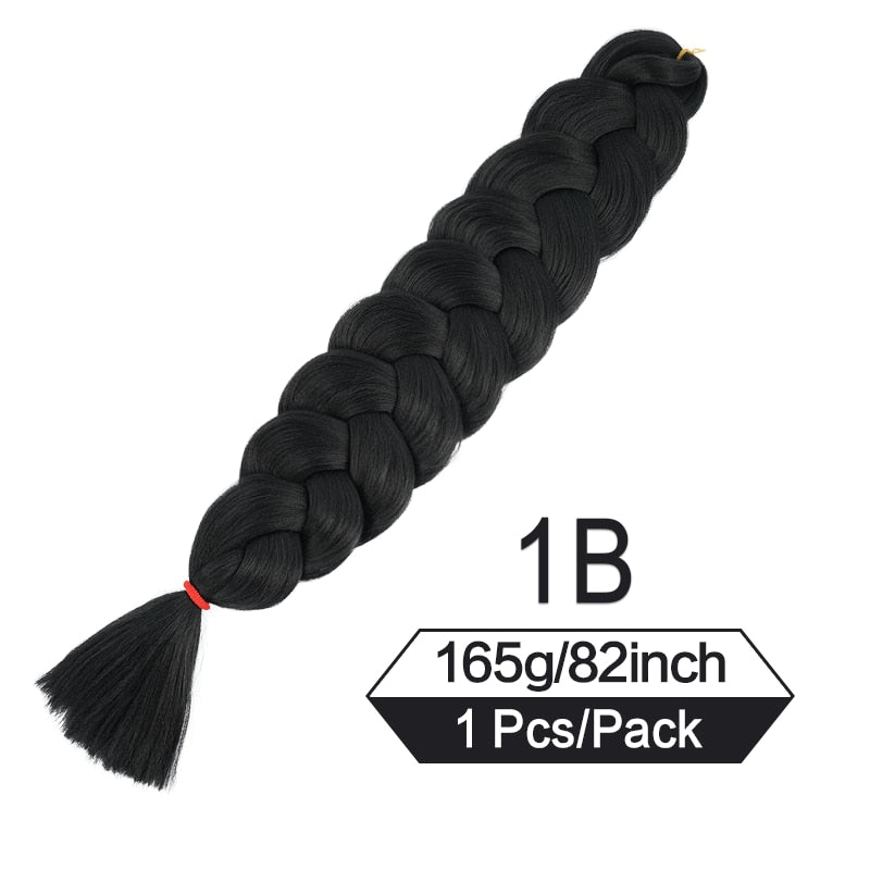 Synthetic Crochet Hair Pre Stretched Jumbo Braiding