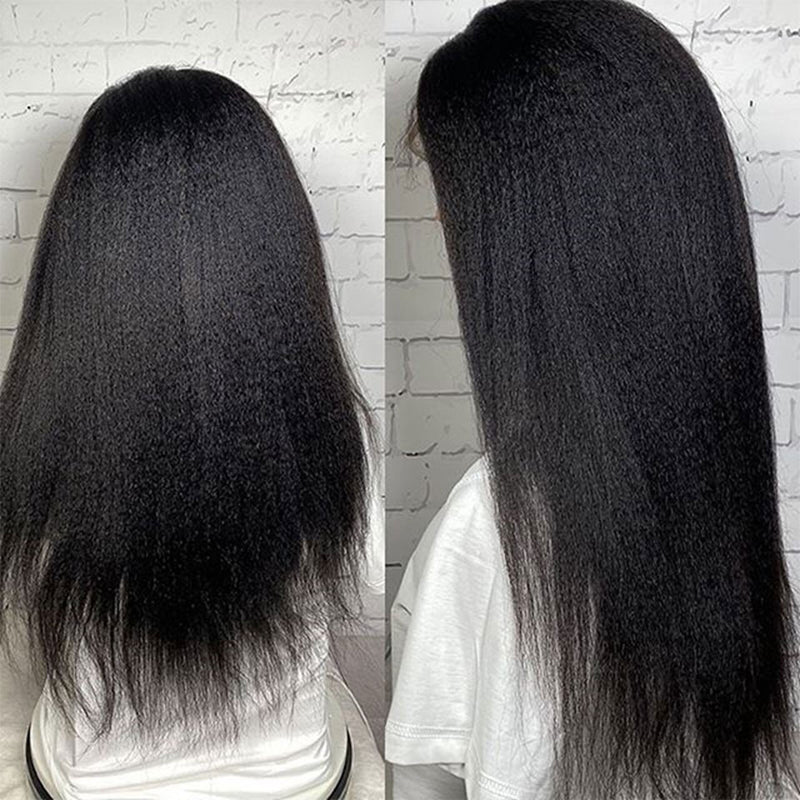 Brazilain Kinky Straight U Part Human Hair Wig 150% Density