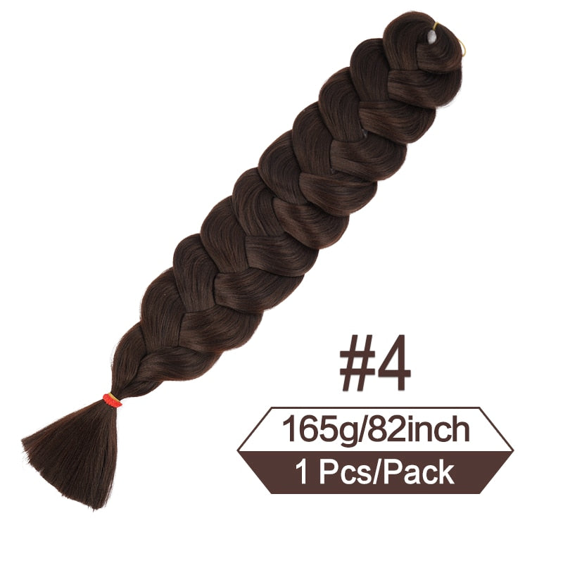 Synthetic Crochet Hair Pre Stretched Jumbo Braiding