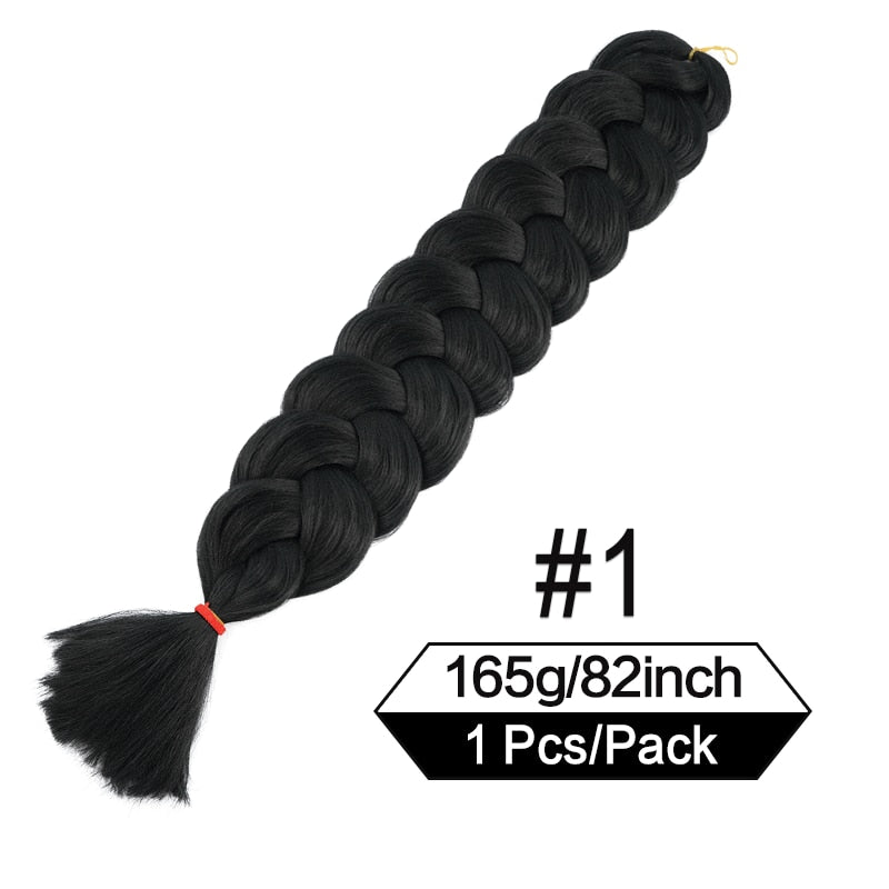 Synthetic Crochet Hair Pre Stretched Jumbo Braiding