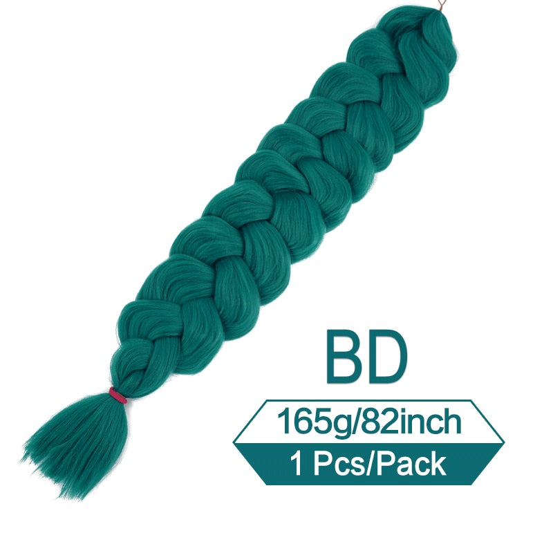 Synthetic Crochet Hair Pre Stretched Jumbo Braiding