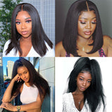 Brazilain Kinky Straight U Part Human Hair Wig 150% Density