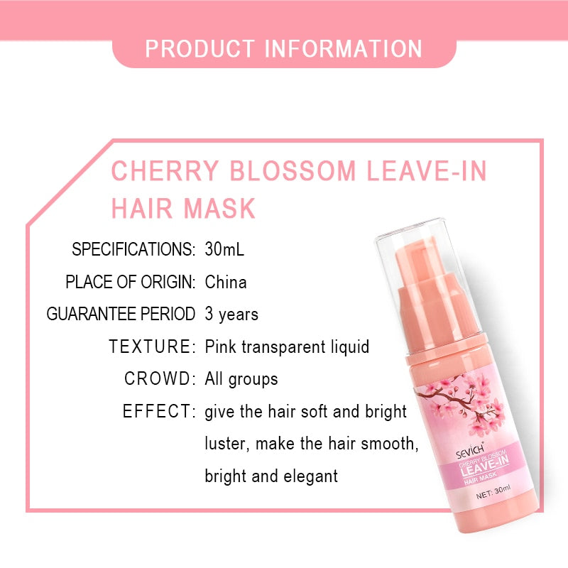 Sevich 30ml Cherry Blossom Leave-in Hair Mask Amino Acid