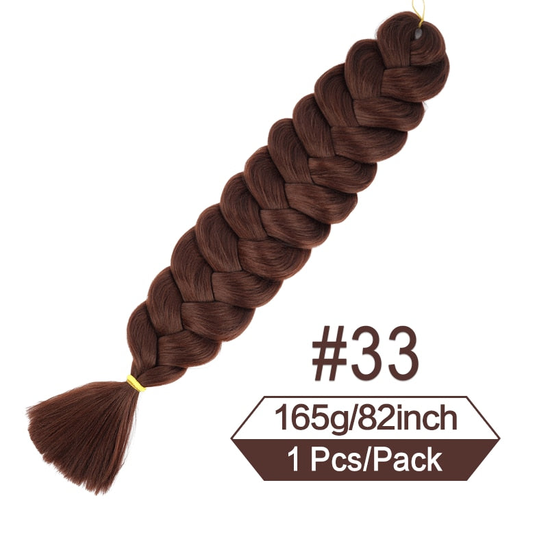 Synthetic Crochet Hair Pre Stretched Jumbo Braiding