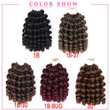 Wand Curl Crochet Braids Synthetic Crochet Hair