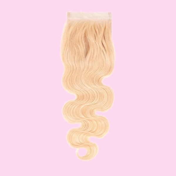 Russian Blonde Body Wave Closure